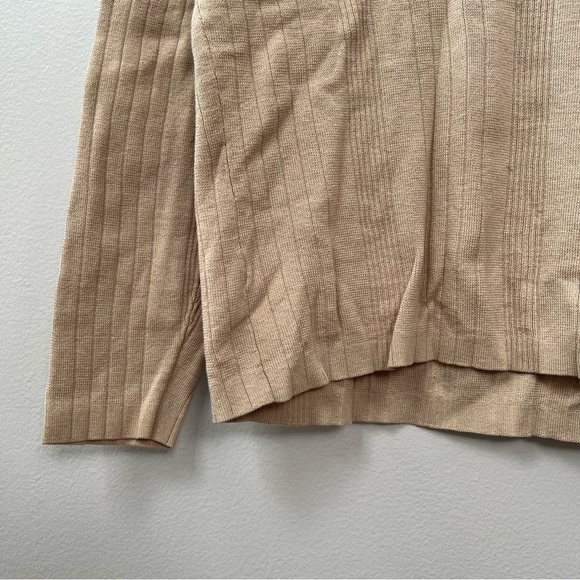 Ann Taylor | Vintage Cream Collar Sweater Tee Sz L - Picture 2 of 5